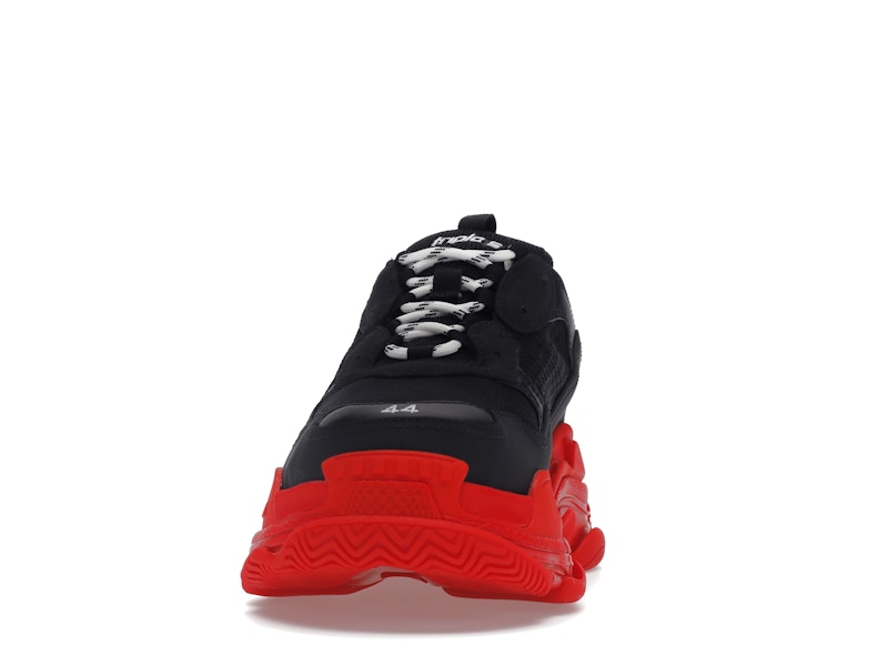 Balenciaga Triple S Black Red Sole