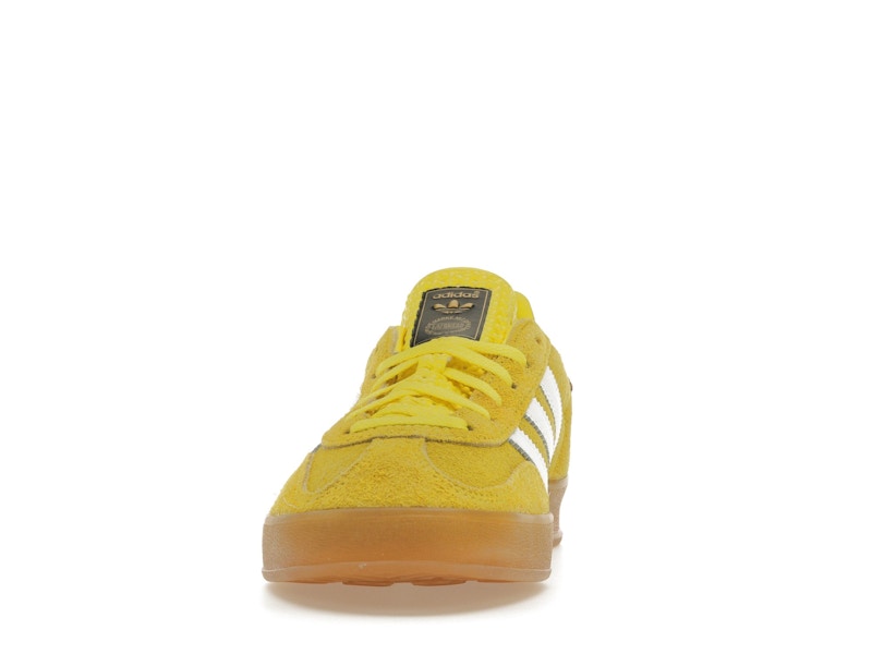 adidas Gazelle Indoor Bright Yellow Collegiate Burgundy (Women's)
