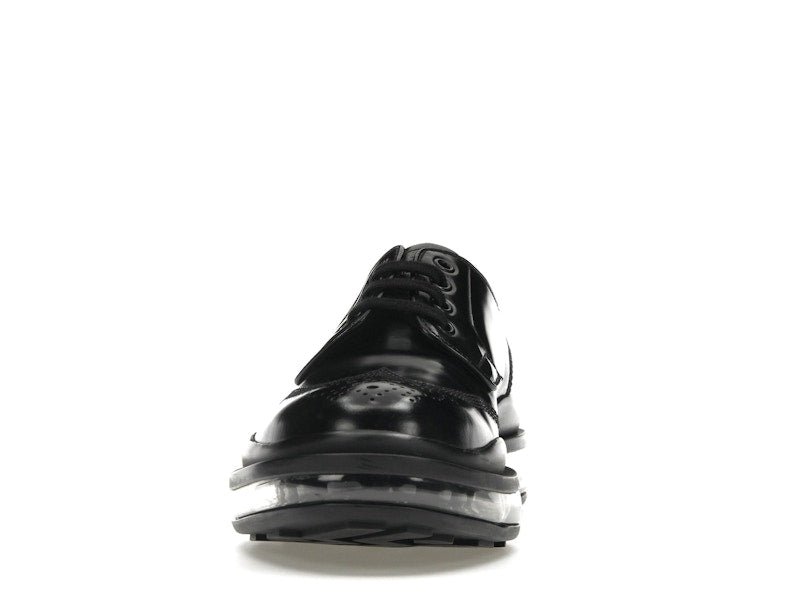 Prada Lace-Up Derby Black Brushed Leather
