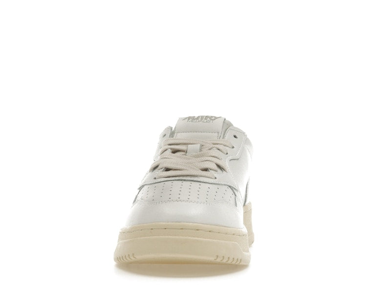 Autry Medalist Leather Low White Green