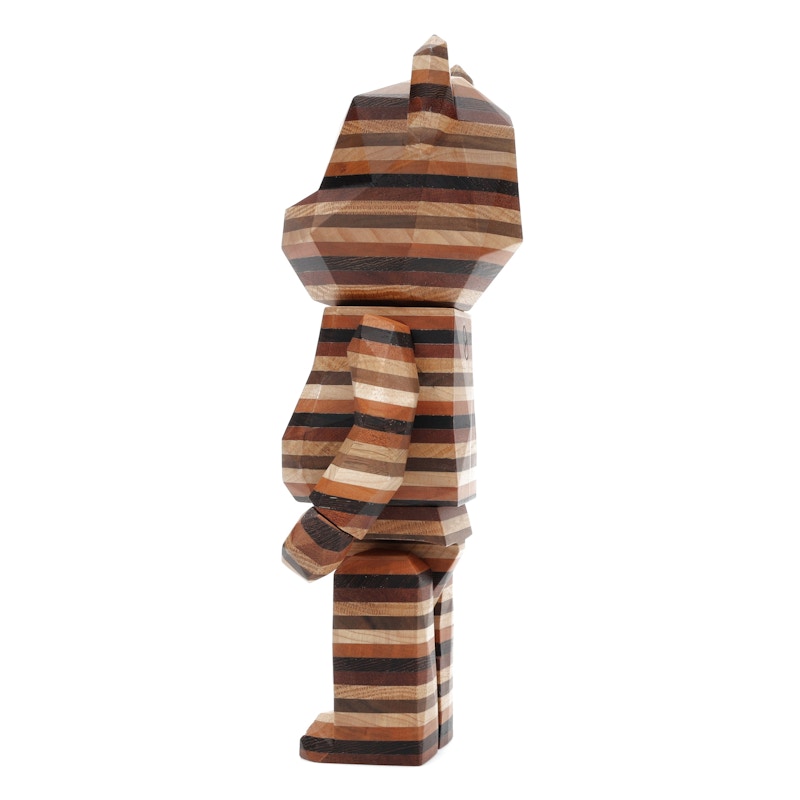 Bearbrick Karimoku Fragment Polygon-Horizon 400% Wood