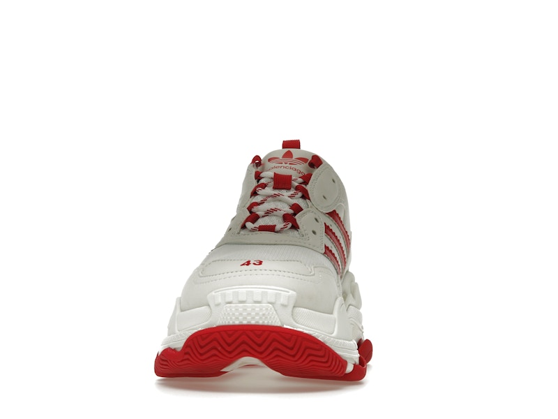 Balenciaga x adidas Triple S White Red