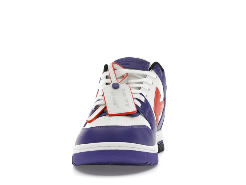 OFF-WHITE Out Of Office OOO Low Tops White Purple Orange