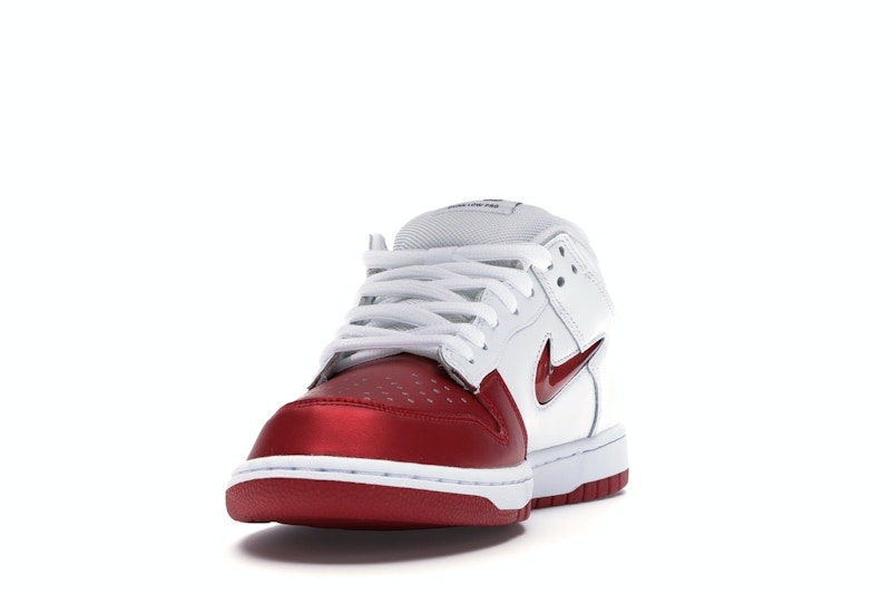 Nike SB Dunk Low Supreme Jewel Swoosh Red