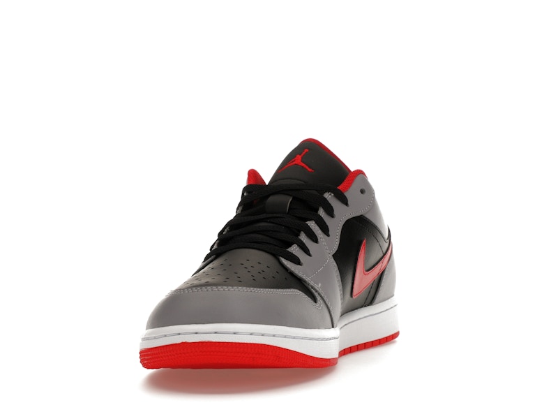 Jordan 1 Low Black Light Smoke Grey Gym Red