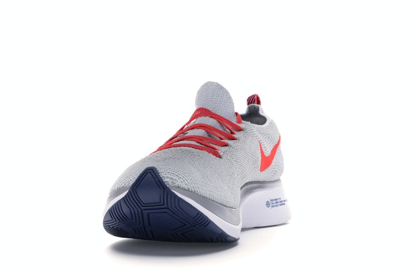Nike Zoom Fly Flyknit Pure Platinum Bright Crimson