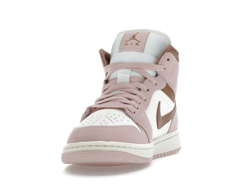 Jordan 1 Mid Pink Oxford Brown (Women's)