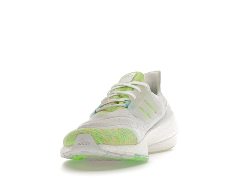 adidas Ultra Boost 22 White Bliss Blue Solar Green