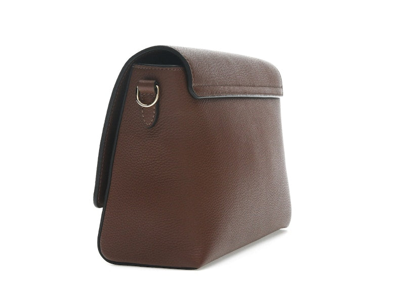 Burberry Vintage Check and Leather Note Crossbody Bag Tan