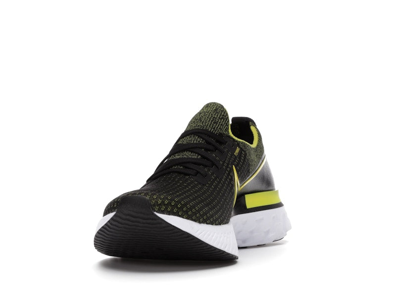 Nike React Infinity Run Flyknit Black Sonic Yellow
