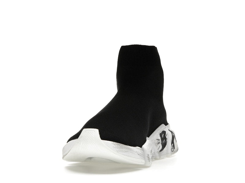 Balenciaga Speed 2.0 Graffiti Recycled Knit Black (Women's)