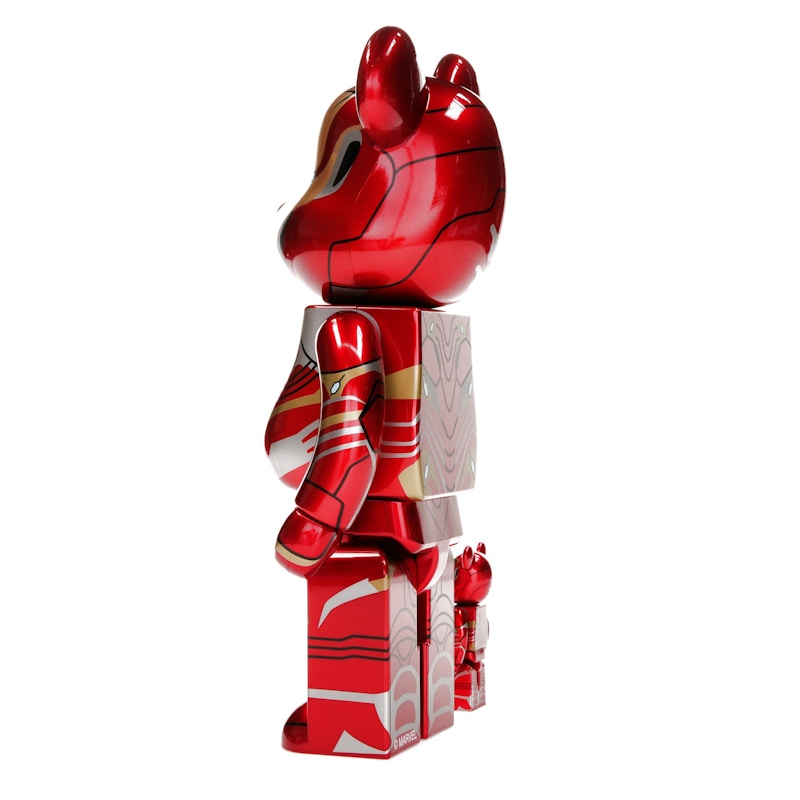 Bearbrick x Marvel Iron Man Mark 50 100% & 400% Set