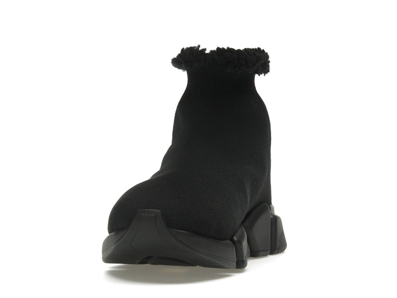 Balenciaga Speed 2.0 Recycled Fake Fur Black (Women's)