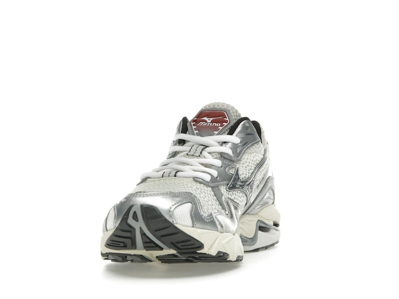 Mizuno Wave Rider 10 White Black Rythmic Red