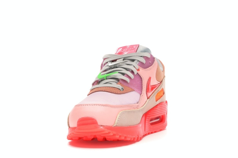 Nike Air Max 90 PRM Platinum Crimson/Bright Purple (Women's)