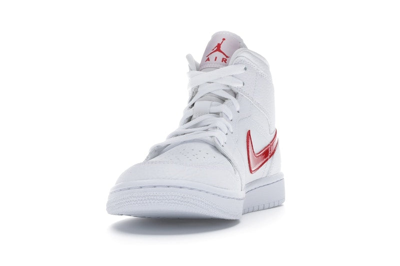 Jordan 1 Mid White University Red (Women's)