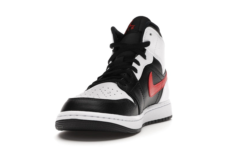 Jordan 1 Mid Black Chile Red White