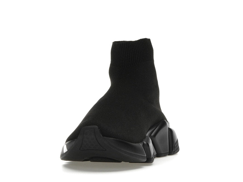 Balenciaga Speed Graffiti Trainers Black White Logo (Women's)