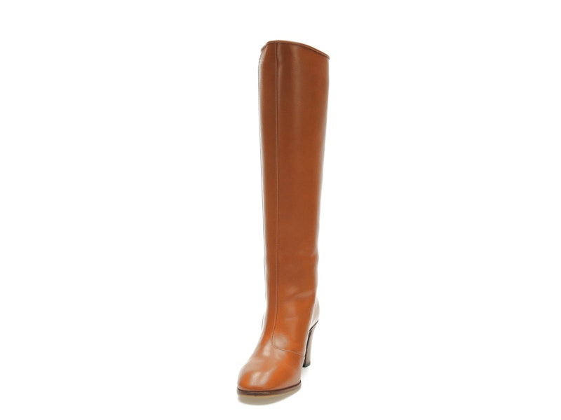 adidas x Gucci 73mm Knee-High Boots Cognac Leather
