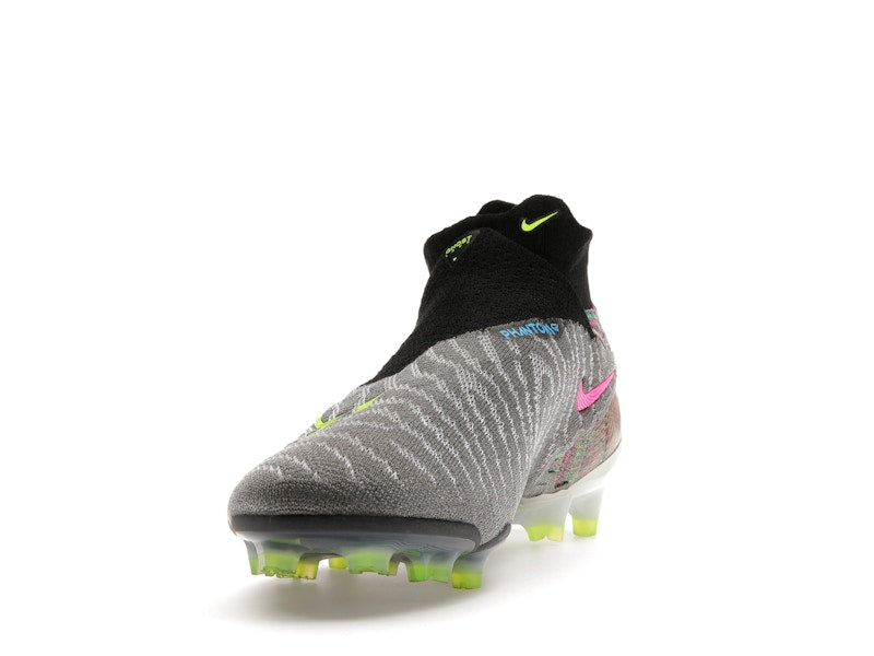 Nike Gripknit Phantom GX Elite Dynamic Fit Fusion FG Black White Blue Glow Volt