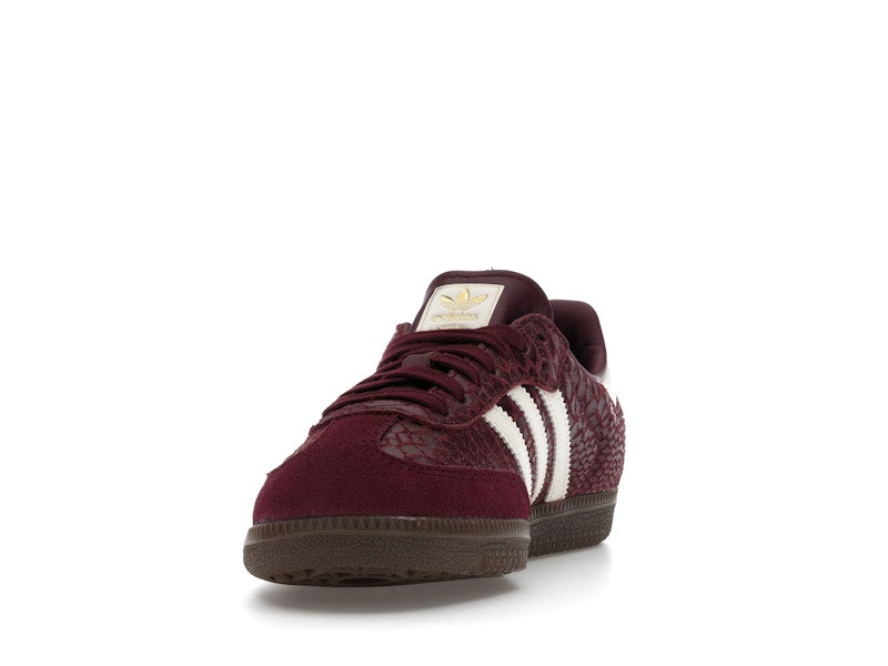 adidas Samba OG Snakeskin Maroon Cream White (Women's)