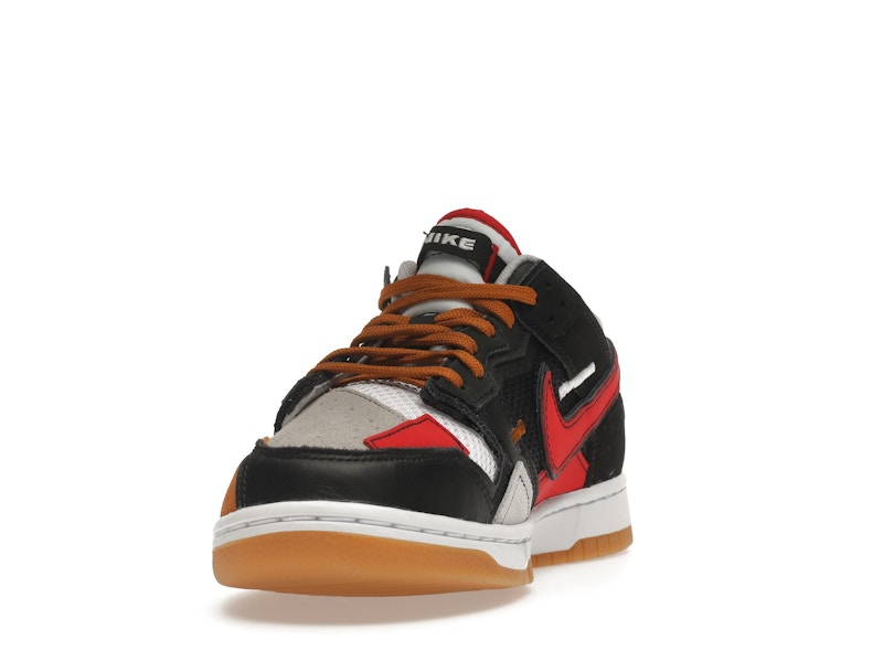 Nike Dunk Low Scrap Black Grey University Red
