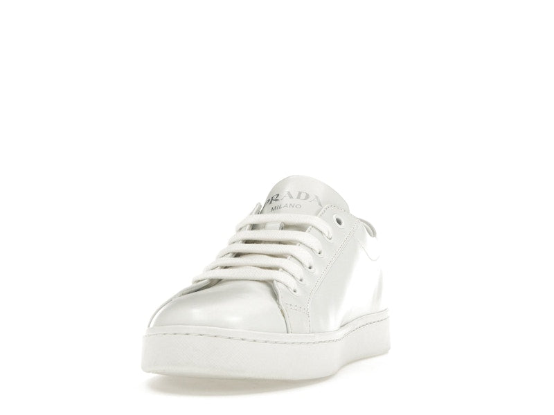 Prada Court Sneaker White Blue Leather (Women's)