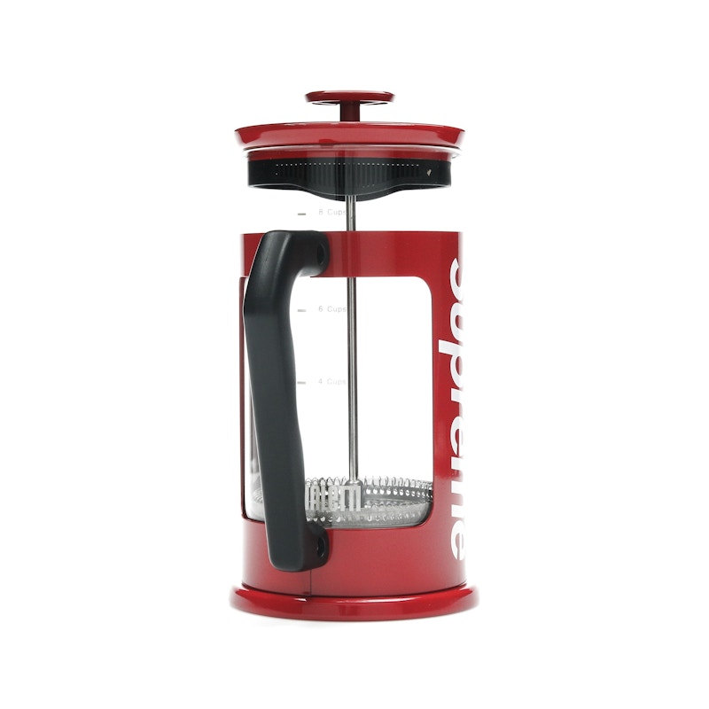 Supreme Bialetti 8-Cup French Press Red