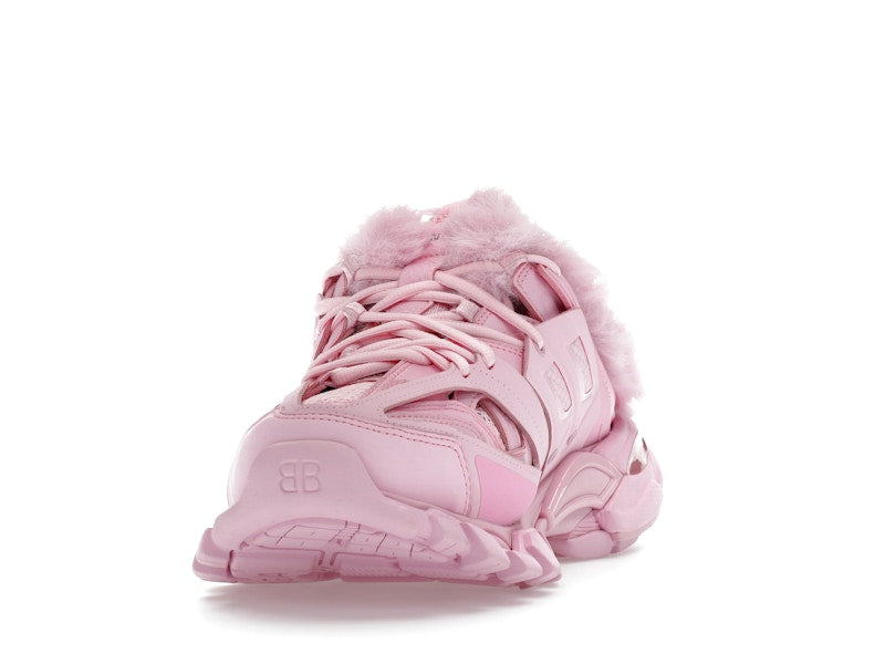 Balenciaga Track Mule Pink Faux Fur (Women's)