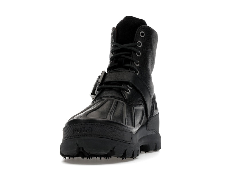 Polo Ralph Lauren Oslo High Oiled Leather Boot Black