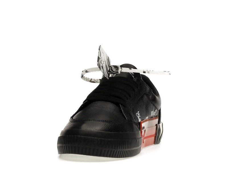OFF-WHITE Vulc Low Leather Black White FW21
