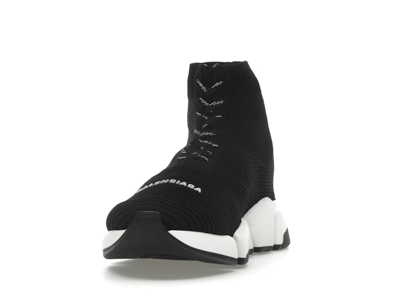 Balenciaga Speed 2.0 Lace Up Black White