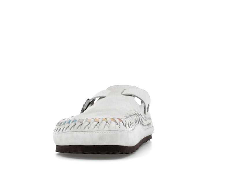 Birkenstock Boston Braided Suede Kith Antique White Tie Dye