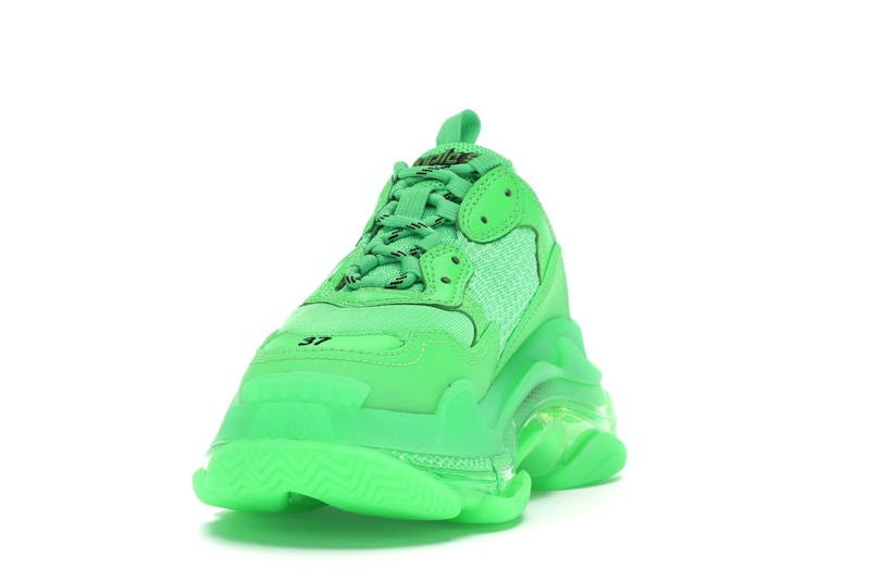 Balenciaga Triple S Neon Green Clear Sole (Women's)