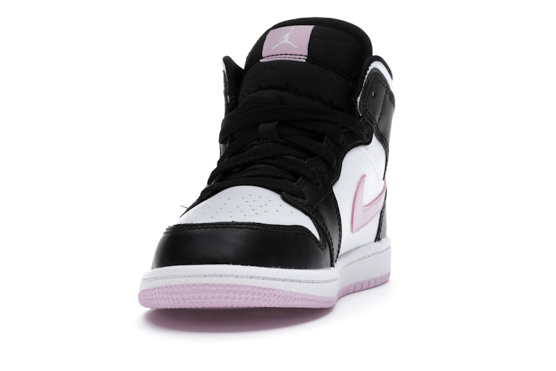 Jordan 1 Mid White Black Light Arctic Pink (PS)