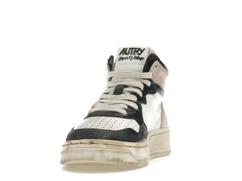 Autry Medalist Leather Mid Super Vintage White Pink Black (Women's)