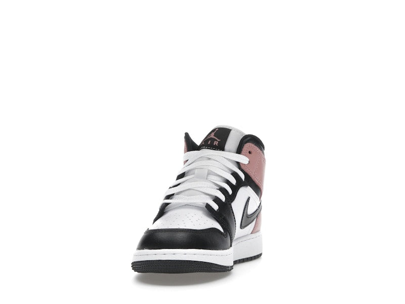 Jordan 1 Mid White Rust Pink Black (GS)