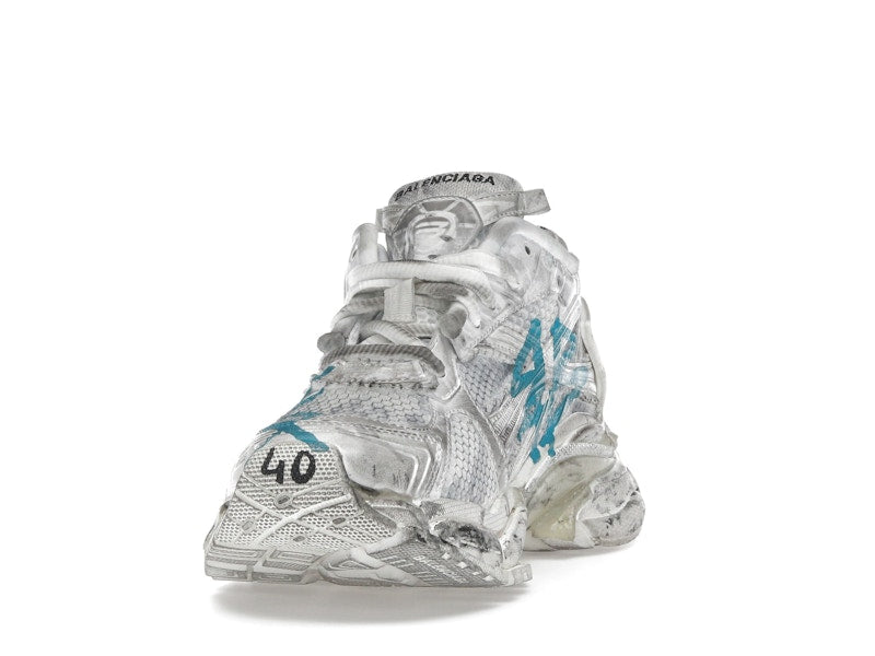 Balenciaga Runner Graffiti White Blue