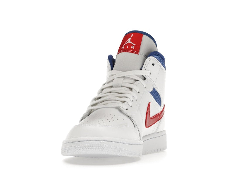 Jordan 1 Mid White Red Royal (Women's)