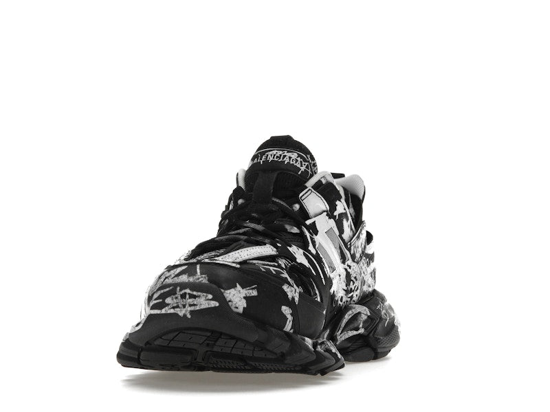 Balenciaga Track Graffiti Black White
