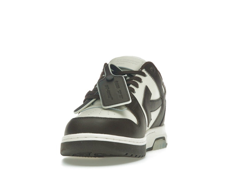 OFF-WHITE Out Of Office "OOO" Low Tops Chocolate Cream