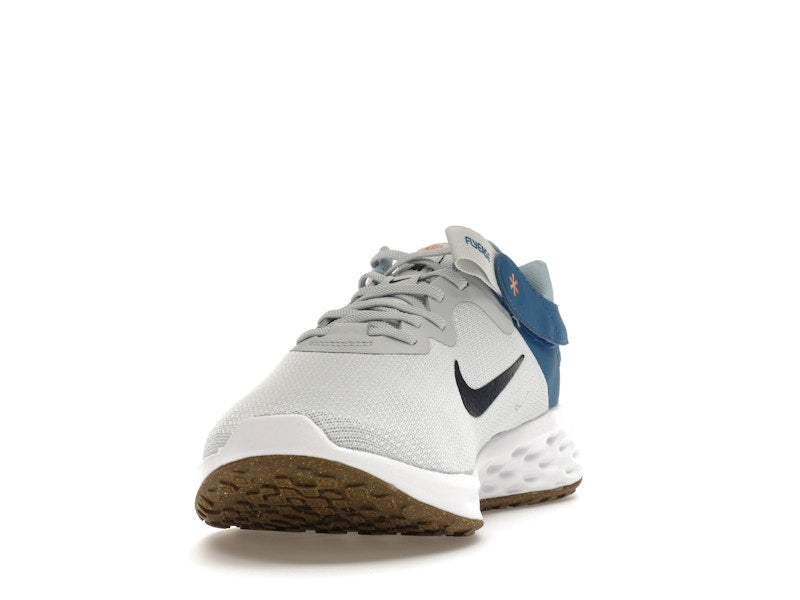 Nike Revolution 6 FlyEase Next Nature Pure Platinum Dark Marina Blue