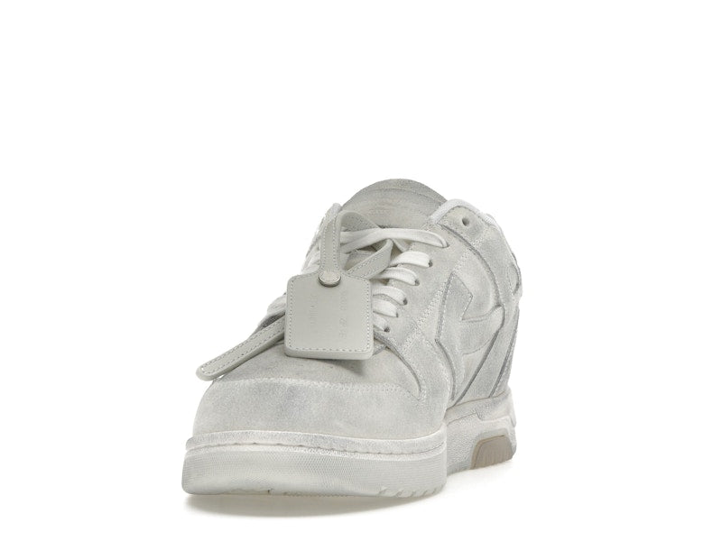 OFF-WHITE Out Of Office OOO Low Tops White Distressed