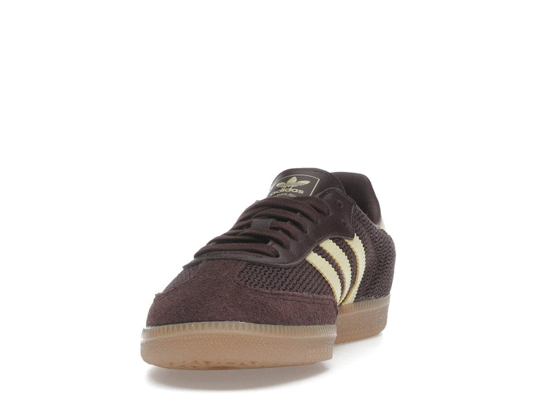 adidas Samba OG Shadow Brown Powder Yellow (Women's)