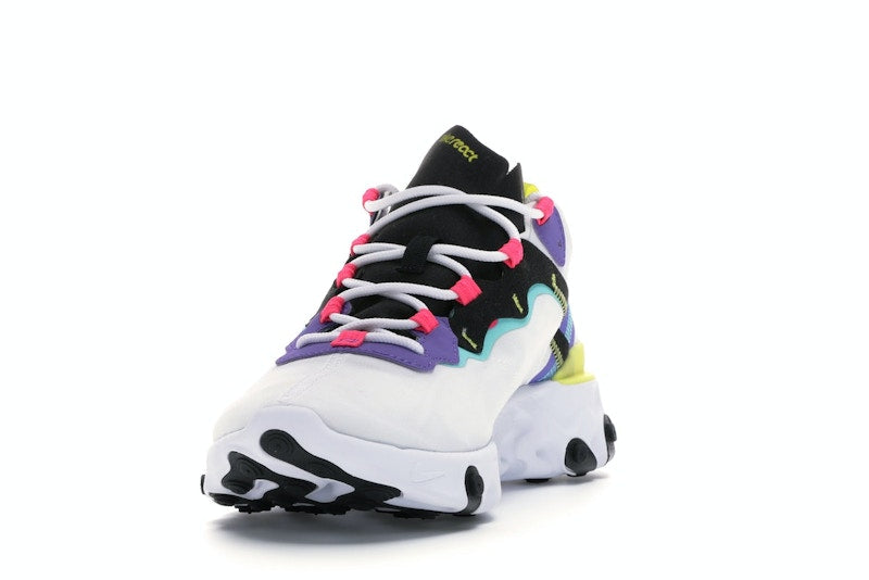 Nike React Element 55 White Psychic Purple Hyper Pink