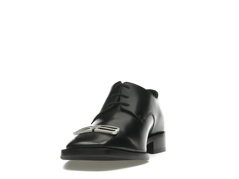 Balenciaga Rim Derby Shoes Black Leather