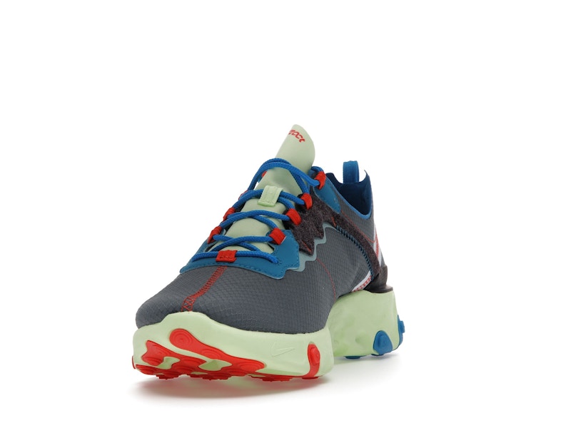 Nike React Element 55 Volt Dark Grey Photo Blue