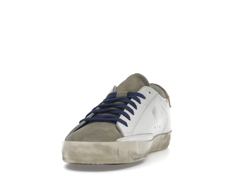 Golden Goose Super-Star Suede Toe White Taupe Royal Blue Black