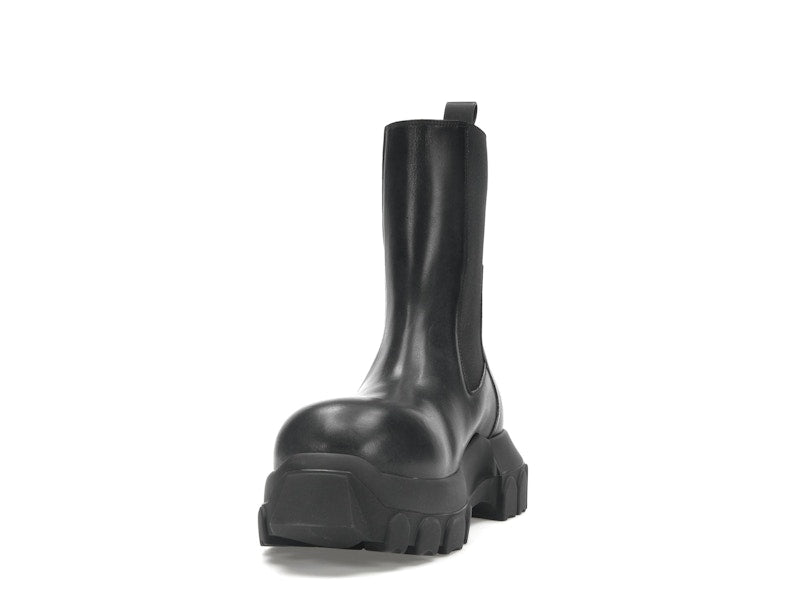 Rick Owens Lido Beatle Bozo Tractor Boots Black