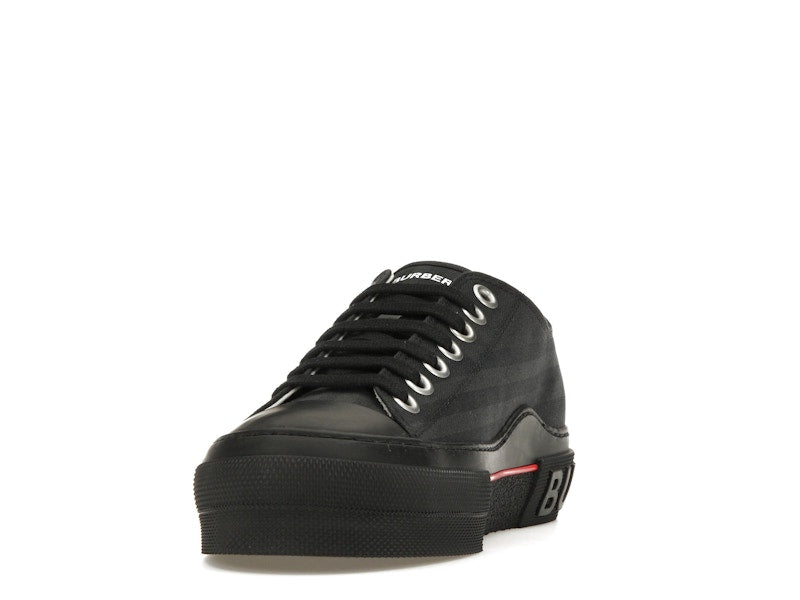 Burberry Vintage Check Canvas Low-Top Sneaker Dark Charcoal